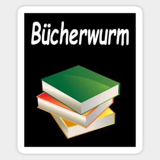 Bücherwurm Sticker